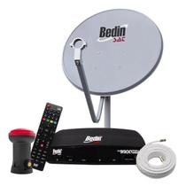 Kit Receptor Digital Bedin Bs9900 + Antena 60cm Lnbf + Cabo Kit Receptor Digital Bedin Bs9900 + Antena 60cm Lnbf + Cabo
