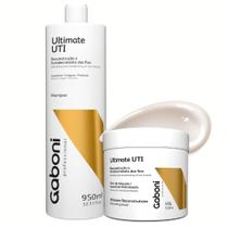 Kit Reconstrução Capilar Profissional - Shampoo 950ml + Máscara 450g Ultimate UTI Gaboni