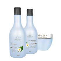 Kit Reconstrução e Hidratação 03 Passos Josefine Cosmetics