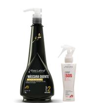 Kit Reconstrução Express Raiz Latina Máscara quente + SOS easy repair nutrição queratina