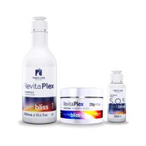 Kit Reconstrução Shampoo, máscara e SOS Revitaplex Treeliss Kit Reconstrução Shampoo, máscara e SOS Revitaplex Treeliss