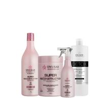 Kit Reconstrução Super Com Shampoo Detox Free De 500 Ml