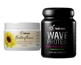 Kit Reconstrução Wave Protein e Umectação Butterflower Kah-Noa