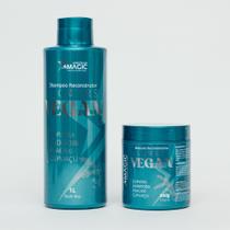 Kit Reconstrutor Flower Vegan Shampoo - 1l + Máscara 500g Kit Reconstrutor Flower Vegan Shampoo - 1l + Máscara 500g