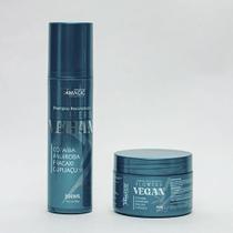 Kit Reconstrutor Flowers Vegan Shampo - 300 ml + Máscara 300 - g Kit Reconstrutor Flowers Vegan Shampo - 300 ml + Máscara 300 - g