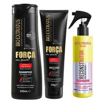 Kit Reconstrutor + Força Com Pimenta Bio Extratus