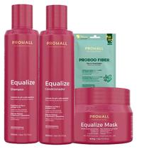 Kit Reconstrutor Neutralizante Equalize Máscara 500g Prohall Kit Reconstrutor Neutralizante Equalize Máscara 500g Prohall
