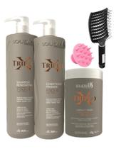 Kit Reconstrutor Souple Liss Triplo X Shampoo Máscara e Condicionador 3x1L Kit Reconstrutor Souple Liss Triplo X Shampoo Máscara e Condicionador 3x1L