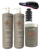 Kit Reconstrutor Souple Liss Triplo X Shampoo Máscara e Condicionador 3x1L Kit Reconstrutor Souple Liss Triplo X Shampoo Máscara e Condicionador 3x1L