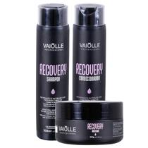 Kit Recovery Restauração Capilar Shampoo Condicionador Máscara Vaiolle Professional 300ml