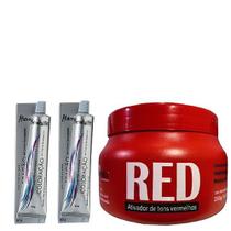 Kit Red 01 Máscara 250g e 02 Coloração Red Mairibel/Hidraty