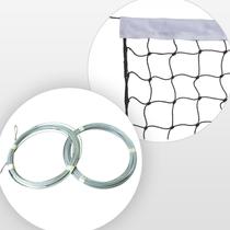 Kit Rede de Peteca Nylon 2.0 mm + Cabo de Aço Galvanizado 13m 3/32 Pangué Cor:BrancoTamanho:ÚnicoGênero:Unissex Kit Rede de Peteca Nylon 2.0 mm + Cabo de Aço Galvanizado 13m 3/32 Pangué Cor:BrancoTamanho:ÚnicoGênero:Unissex