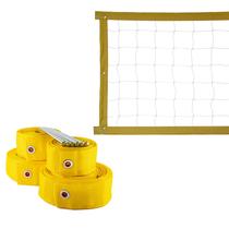 Kit Rede de Vôlei 6 metros + Marcação Amarelo - Evo Sports