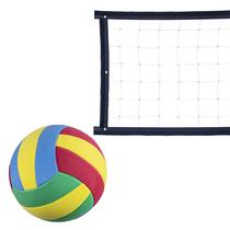 Kit rede de vôlei colorido 7 metros Azul + bola - Evo Sports