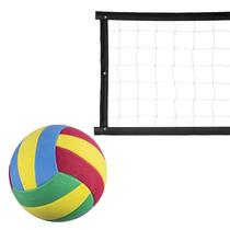 Kit rede de vôlei colorido 7 metros preto + bola - Evo Sports