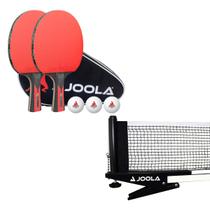 Kit rede JOOLA Inside + Kit de Raquetes Duo Set Carbon