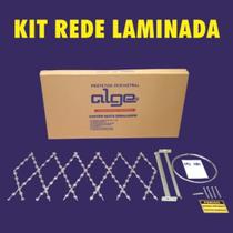 Kit Rede Laminada Aço Galvanizado 0,5m X 3m - Durável