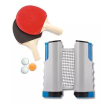 Kit Rede Retrátil Ping Pong Tênis De Mesa Raquete E Bolinhas Kit Rede Retrátil Ping Pong Tênis De Mesa Raquete E Bolinhas
