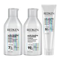 Kit redken abc shampoo 300ml + cond 300ml + leave in 150ml