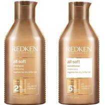 Kit Redken All Soft Shampoo 300ml + Condicionador 300ml Hidratação e Maciez para Cabelos Secos Kit Redken All Soft Shampoo 300ml + Condicionador 300ml Hidratação e Maciez para Cabelos Secos