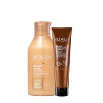 Kit Redken All Soft Shampoo e Curls Hydramelt Leave-in (2 produtos)