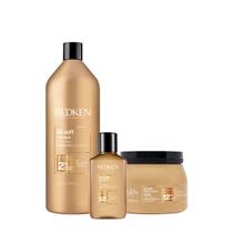 Kit Redken All Soft Shampoo Máscara 500 Óleo Capilar (3 produtos)