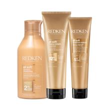 Kit Redken All Soft Shampoo Máscara e Leave-in (3 produtos)