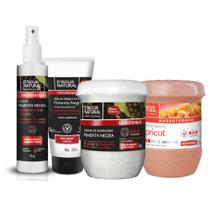 Kit redução de medida esfoliante apricot kit pimenta negra