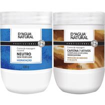 Kit redução de medidas creme neutro 650g + 7 ativos 650g d'água natural