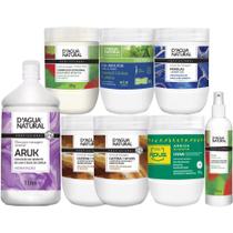 Kit Redutor 5 Cremes+Fluido+ Óleo Semente Uva D'agua Natural