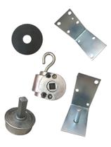 Kit Redutor Catraca Alumínio + Buchas 2" + Suporte Mancal: Toldos Cortina Retrátil