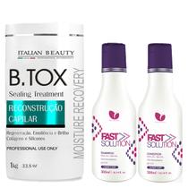 Kit Redutor De Volume Bottx Profissional Alisamento e Terapia Capilar