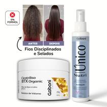 Kit Redutor de Volume Cicatriliso BTX Organic 250g + Spray Termoprotetor Nutri Único 100ml Gaboni Kit Redutor de Volume Cicatriliso BTX Organic 250g + Spray Termoprotetor Nutri Único 100ml Gaboni