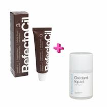 Kit Refectocil 1 Tinta + 1 Oxidante N.3 Castanho Natural