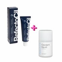 Kit Refectocil 1 Tinta + 1 Oxidante N2 Preto Azulado Kit Refectocil 1 Tinta + 1 Oxidante N2 Preto Azulado