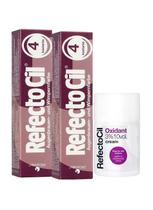 Kit Refectocil 2 Tinta + 1 Oxidante Creme N 4 Acaju