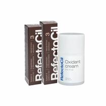 Kit Refectocil 2 Tinta + 1 Oxidante Creme Nº3 Castanho Natural Kit Refectocil 2 Tinta + 1 Oxidante Creme Nº3 Castanho Natural