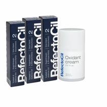 Kit Refectocil 3 Tinta + 1 Oxidante Creme N2 Preto Azulado Kit Refectocil 3 Tinta + 1 Oxidante Creme N2 Preto Azulado