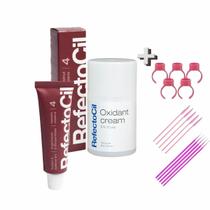 Kit Refectocil Tinta Para Sobrancelha N 4 Acaju + 1 Oxidante