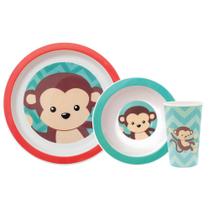 Kit refeicao animal fun macaco buba