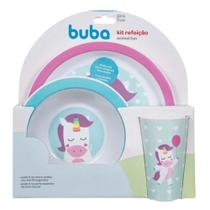 Kit Refeicao Animal Fun Unicornio Buba