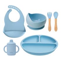 Kit Refeição Babador + Copo + Prato + Bowl + Talheres Buba Kit Refeição Babador + Copo + Prato + Bowl + Talheres Buba