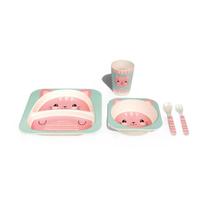 Kit Refeicao Bambu Gatinho 5pcs Buba Kit Refeicao Bambu Gatinho 5pcs Buba