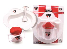 Kit Refeição Bebê do São Paulo 4 Pçs Kids Gol - Produtos Kids Gol