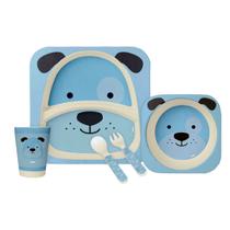 Kit Refeiçao Bebe Infantil Buba Kit Talheres prato Infantil Bambu Kit Refeiçao Bebe Infantil Buba Kit Talheres prato Infantil Bambu