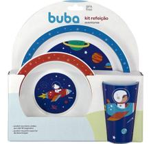 Kit Refeição Buba Infantil Astronauta Linha Aventuras Kit Refeição Buba Infantil Astronauta Linha Aventuras