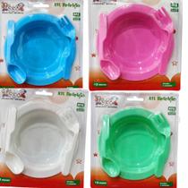 Kit Refeição com 3 peças- Prato/Talher/ CCA Kit Refeição com 3 peças- Prato/Talher/ CCA