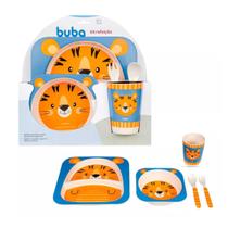 Kit Refeição De Bambu Tigre Buba 13208 Kit Refeição De Bambu Tigre Buba 13208