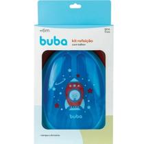 Kit Refeição Foguete Azul Com Talheres 13514 - BUBA - PIMPOLHO Kit Refeição Foguete Azul Com Talheres 13514 - BUBA - PIMPOLHO