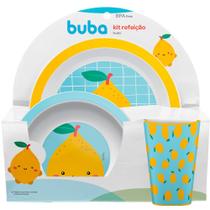 Kit refeição frutti limão da Buba 3 peças